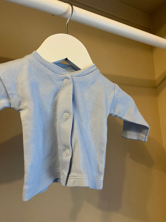 Kofta mjuk ljusblå stl 56 (1-2 mån) - H&M