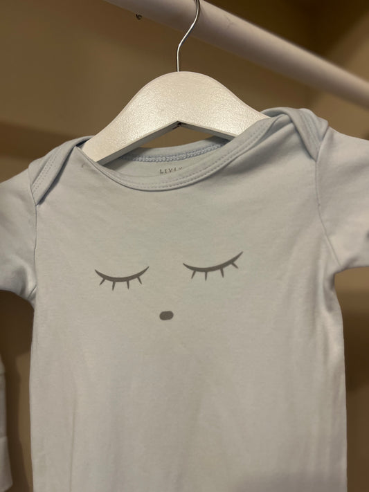 Pyjamas ljusblå stl 62/68 (3-6 mån) - Livly