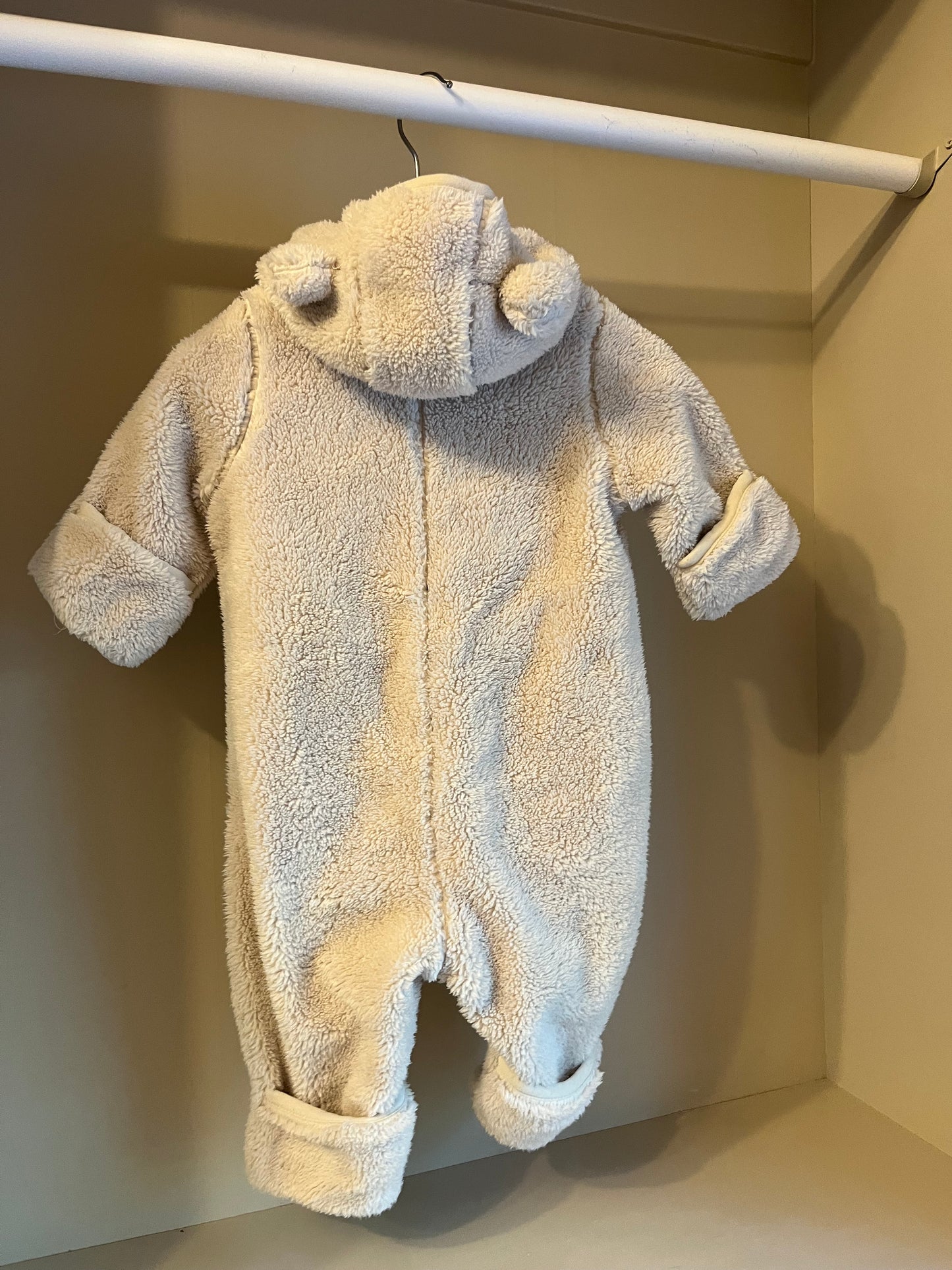 Teddyoverall beige stl 56 (1-2 mån) - Lindex
