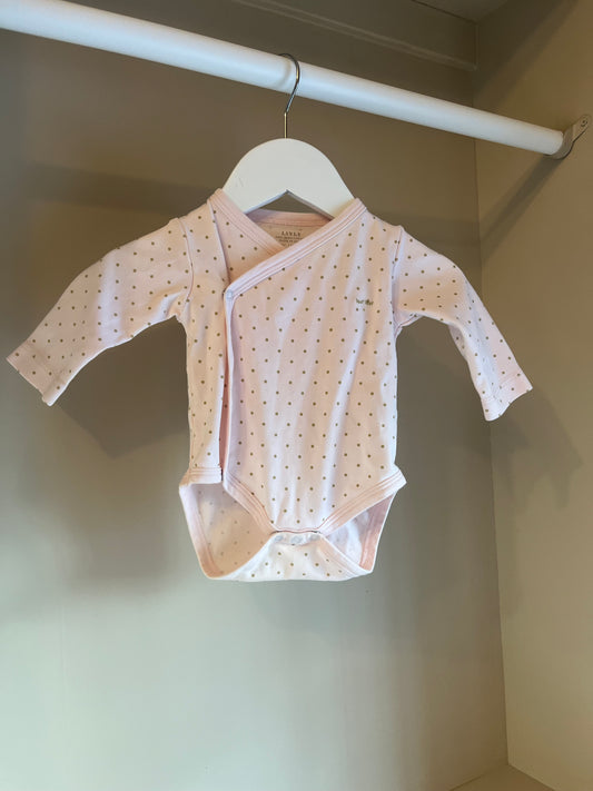 Body rosa/guld prickar stl 50/56 - Livly