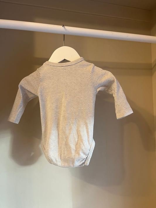Body Beige randig stl 62 (2-4 mån) - H&M