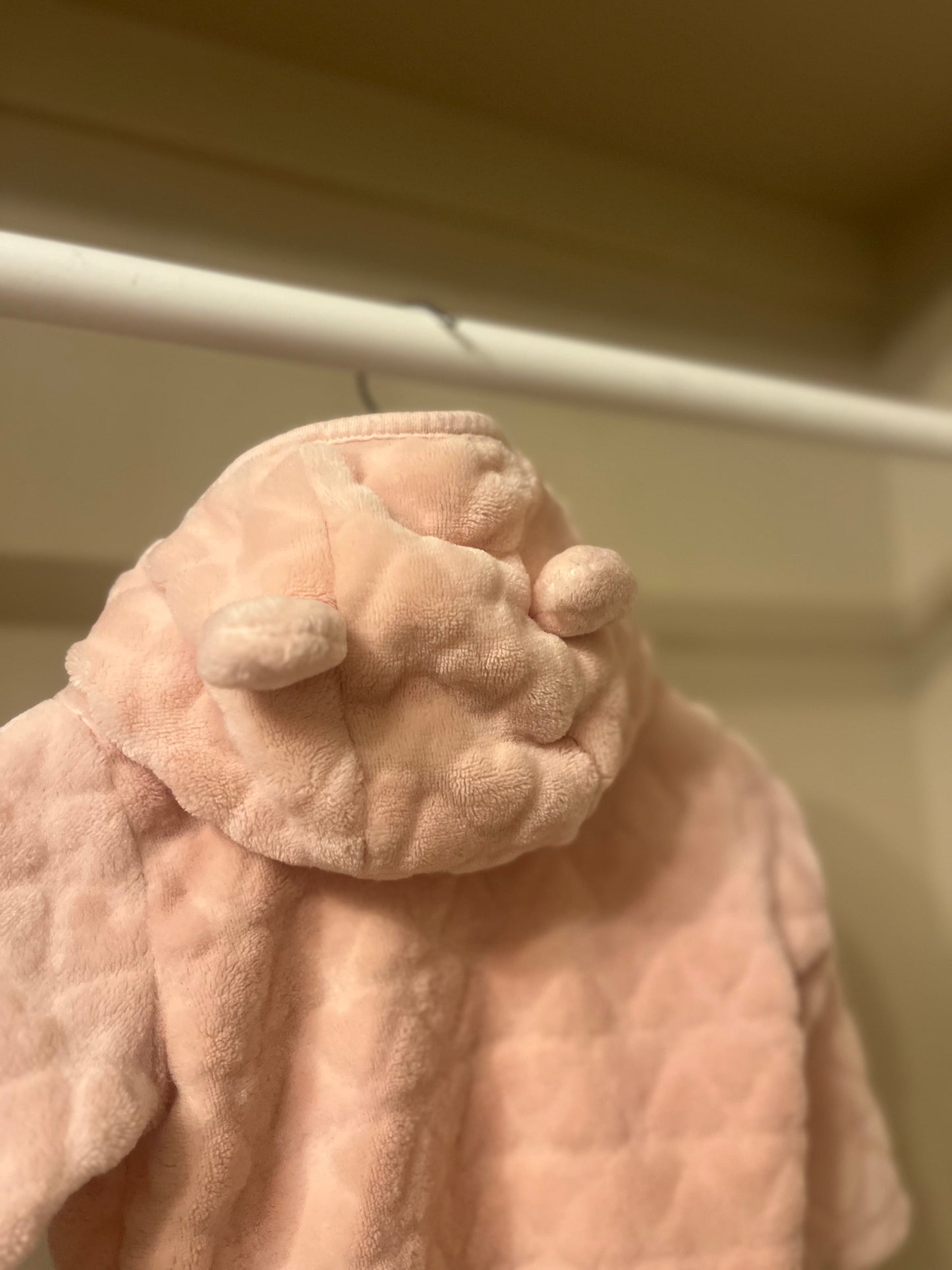 Luvtröja rosa teddy stl 68 (4-6 mån) - H&M