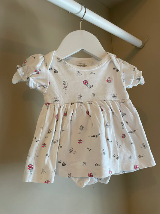 Klänning kaniner stl 1-3 mån - Livly