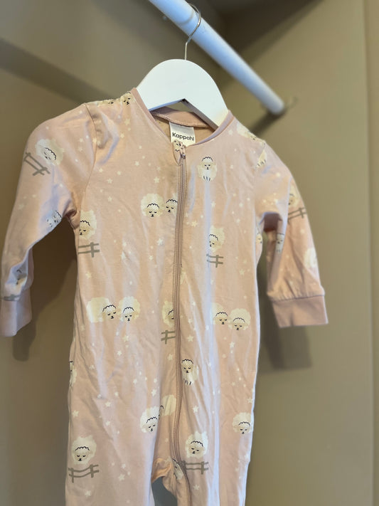 Pyjamas rosa lamm stl 62/68 - Kappahl