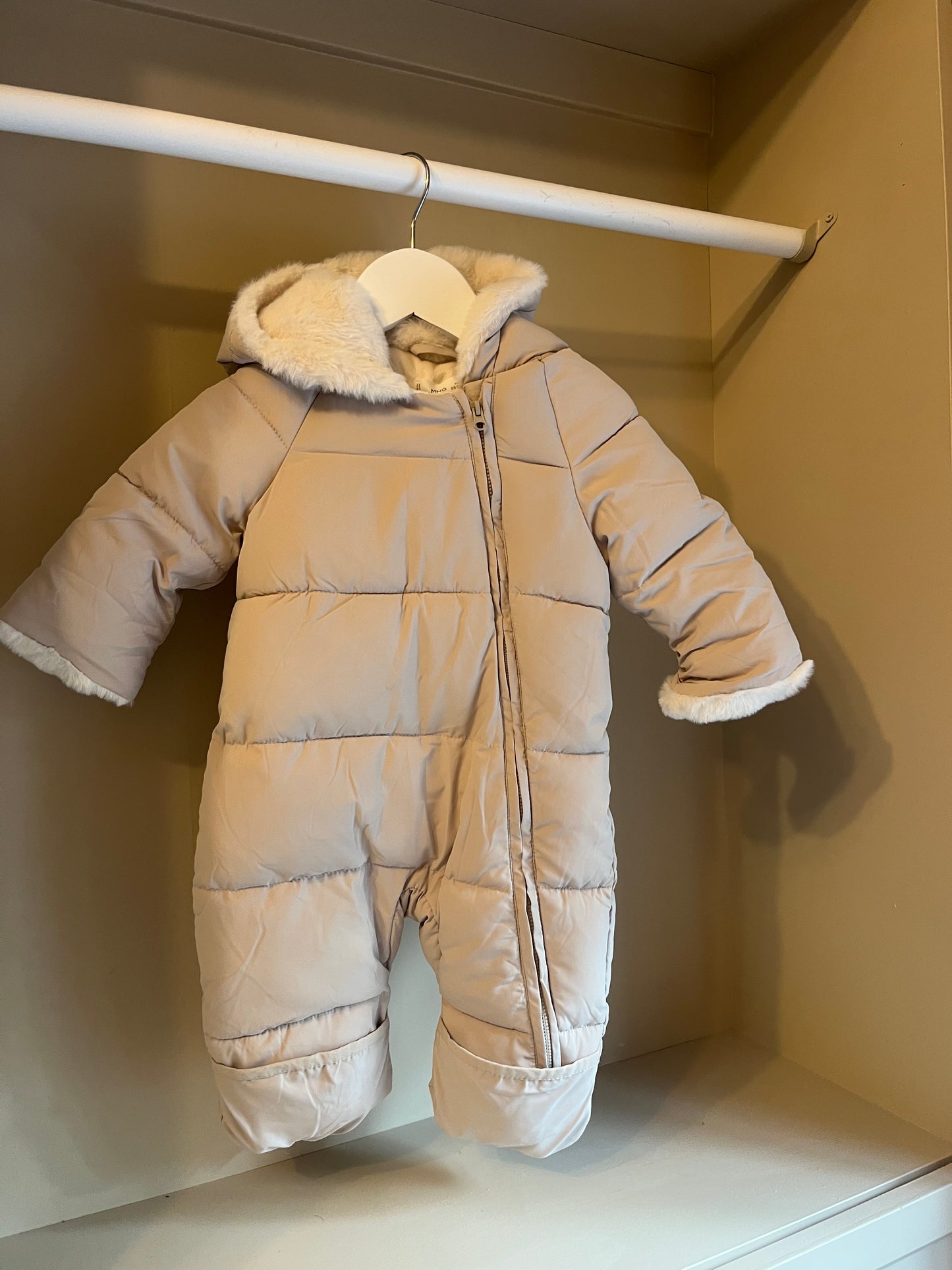 Overall beige stl 68 (4-6 mån) - Mango