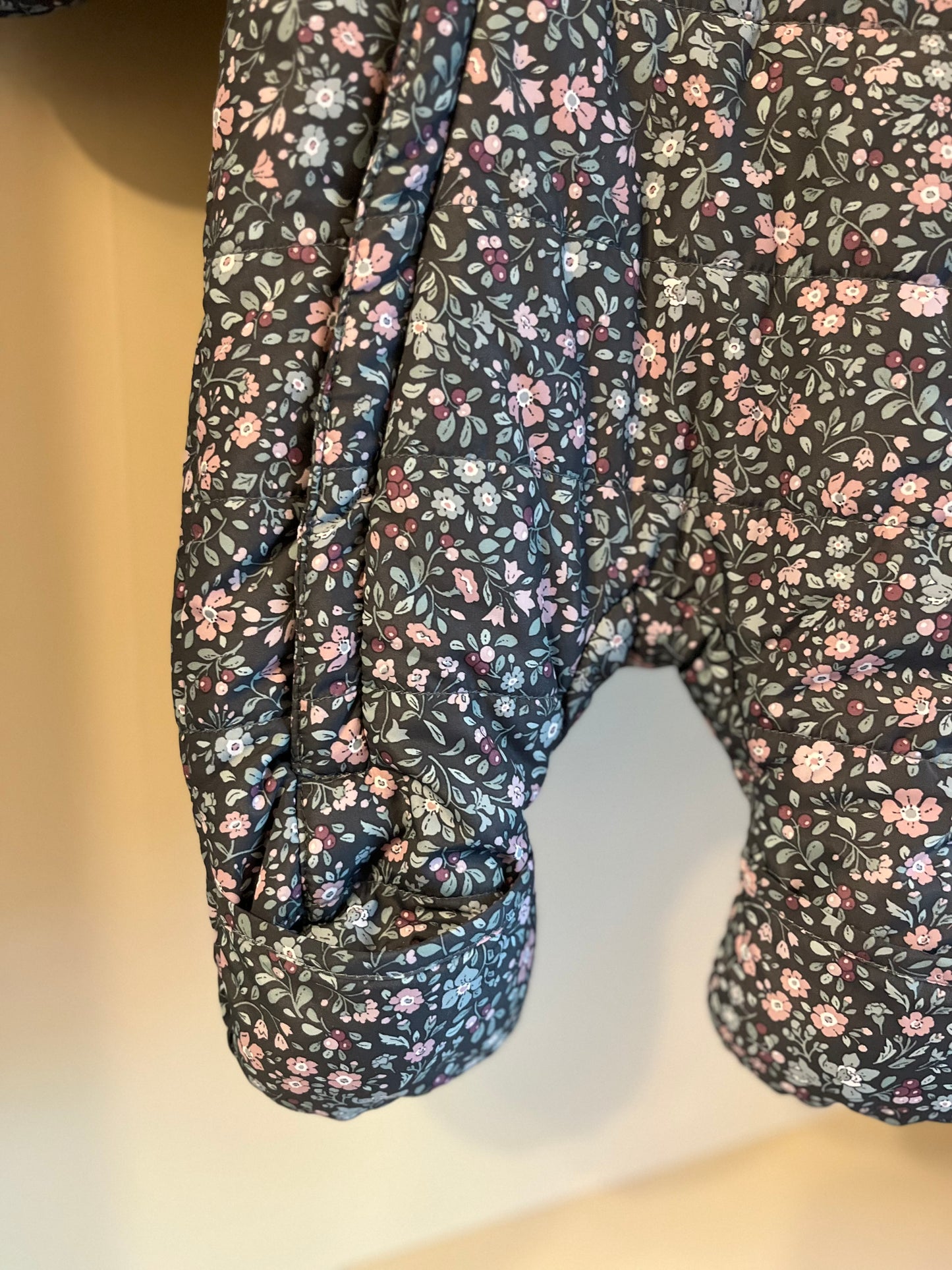 Overall blå/lila blommig stl 50 (0-1 mån) - H&M