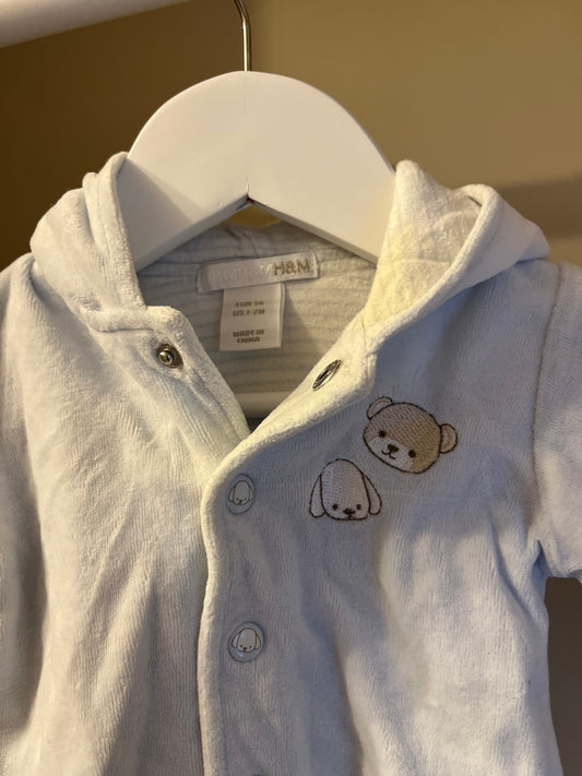 Luvtröja babyblå stl 56 (1-2 mån) - H&M