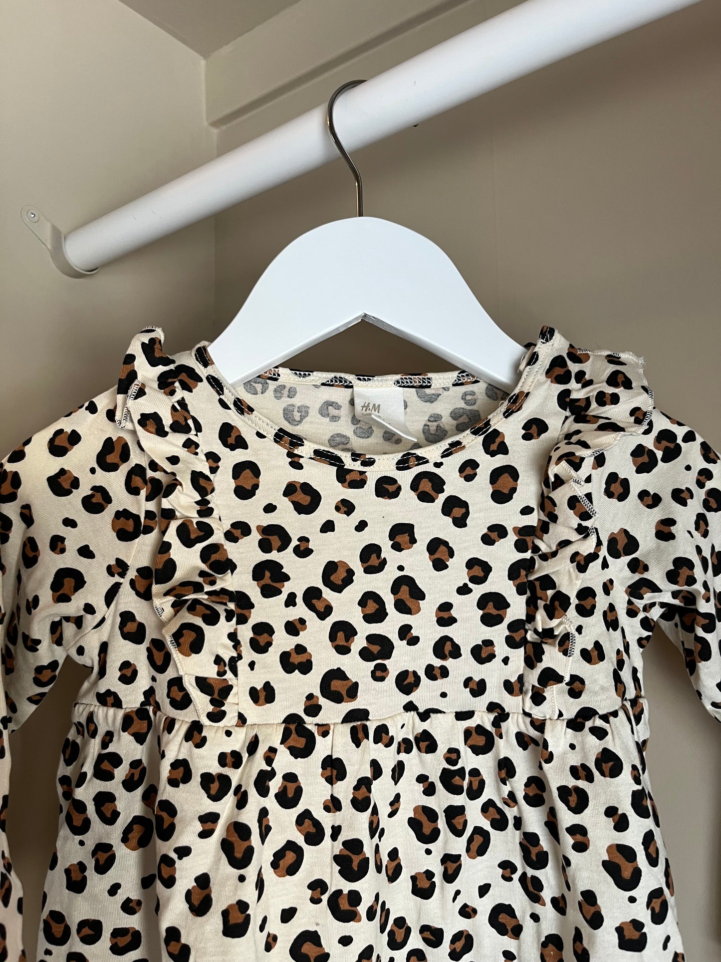 Klänning leopard mönster stl 80 (9-12 mån) - H&M