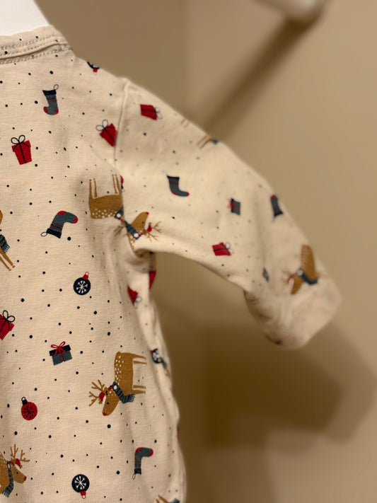 Pyjamas krämvit stl 56 (1-2 mån) - Name it