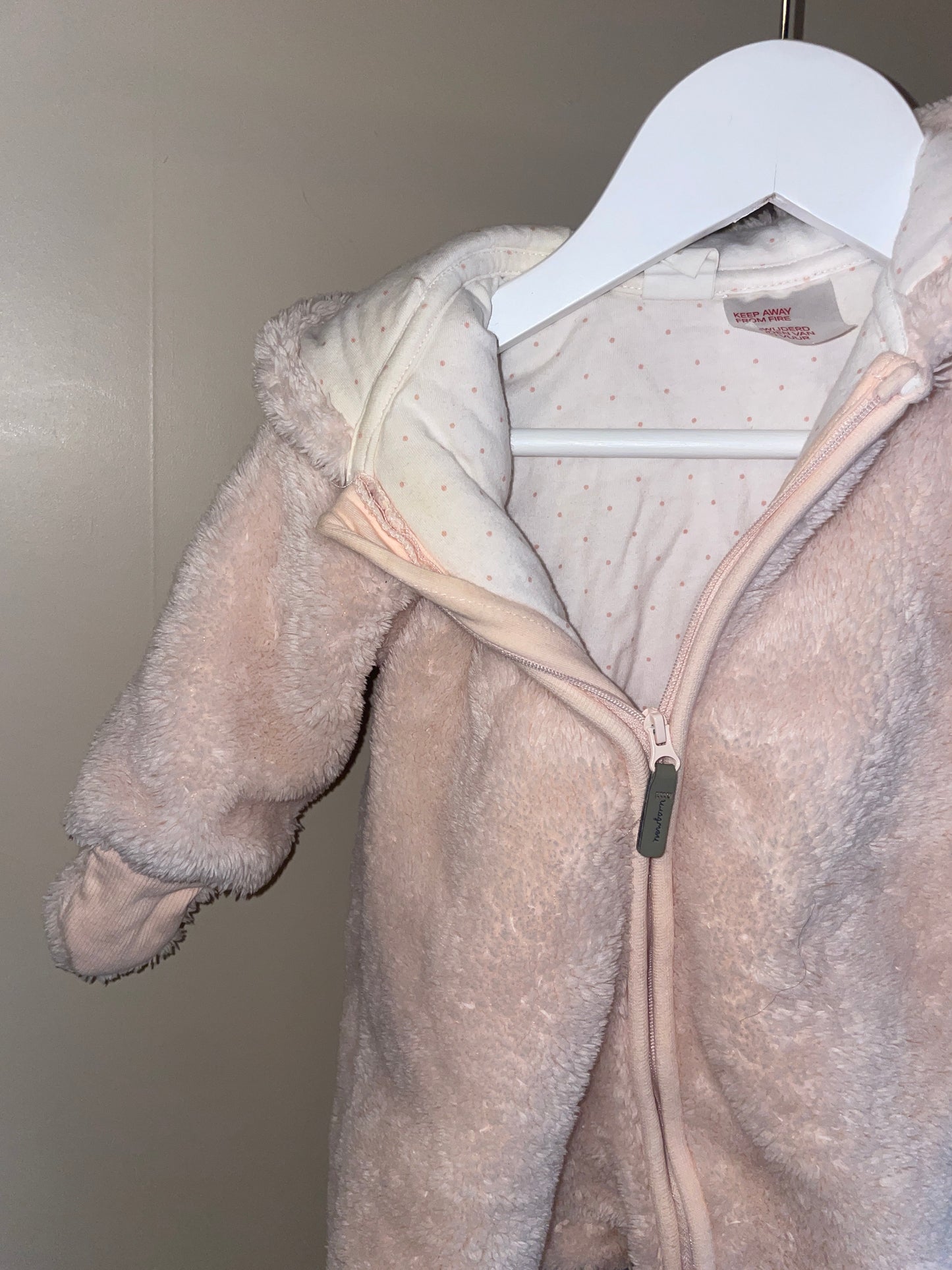 Teddyoverall rosa stl 62 (2-4 mån) - H&M