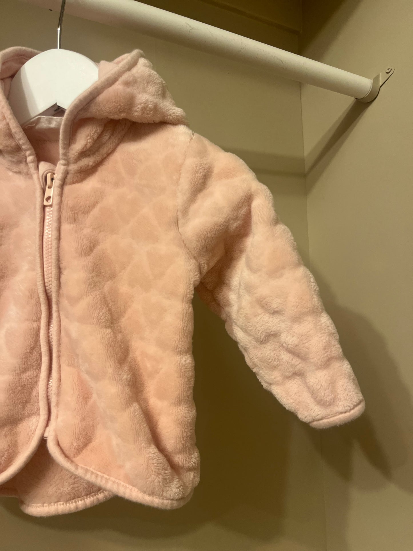 Luvtröja rosa teddy stl 68 (4-6 mån) - H&M