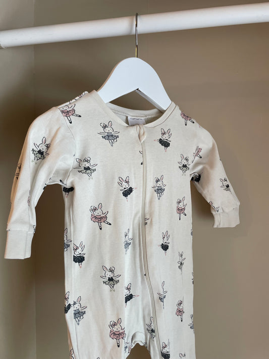 Pyjamas dansande kaniner stl 68 (4-6 mån) - Kappaahl