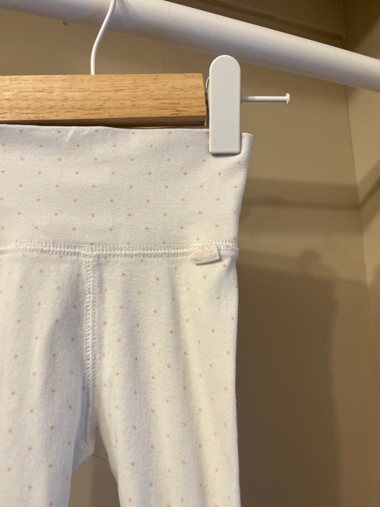 Byxor m fot vit m rosa prickar stl 56 (1-2 mån) - H&M