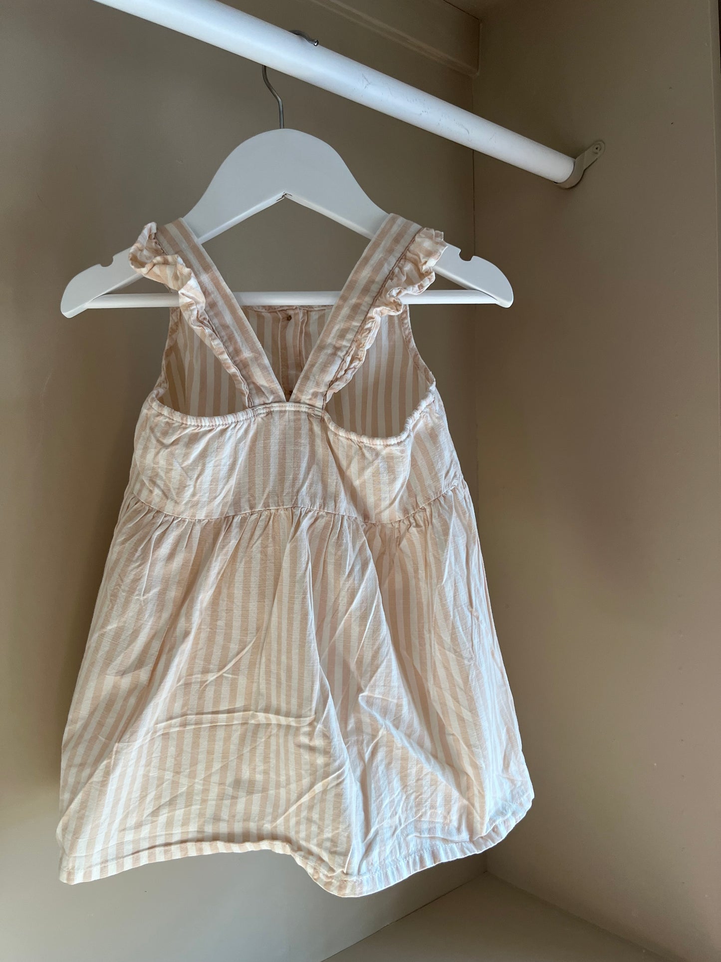 Hängselklänning randig stl 80 (9-12 mån) - H&M