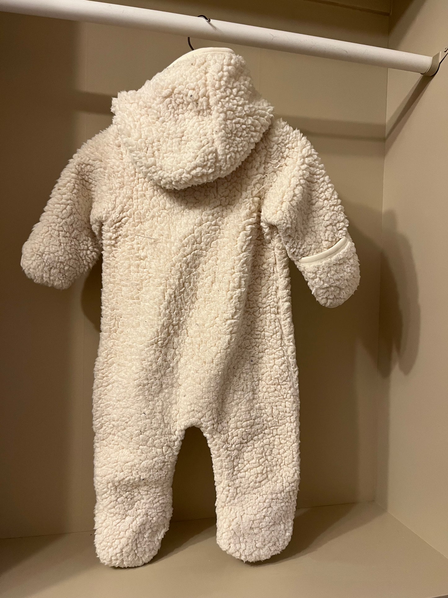 Teddyoverall vit stl 68 (4-6 mån) - Little