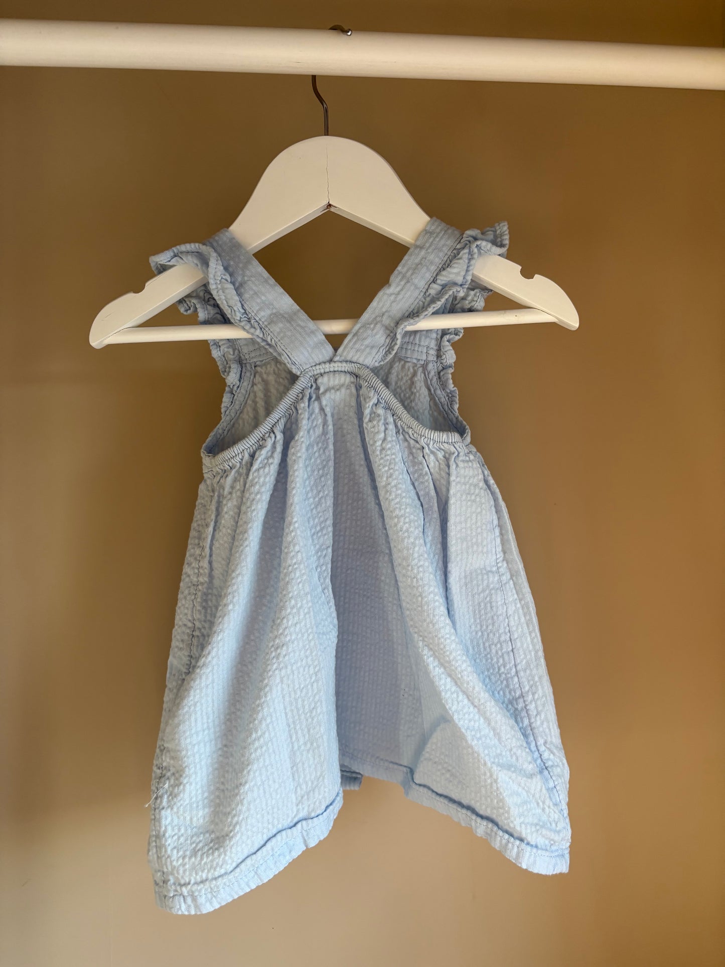 Klänning ljusblå stl 68 (4-6 mån) - H&M