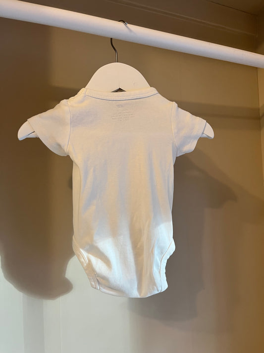 Kortärmad body omlott vit stl 62 (2-4 mån) - H&M