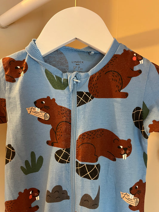 Pyjamas med djurmotiv stl 68 (4-6 mån) - Lindex