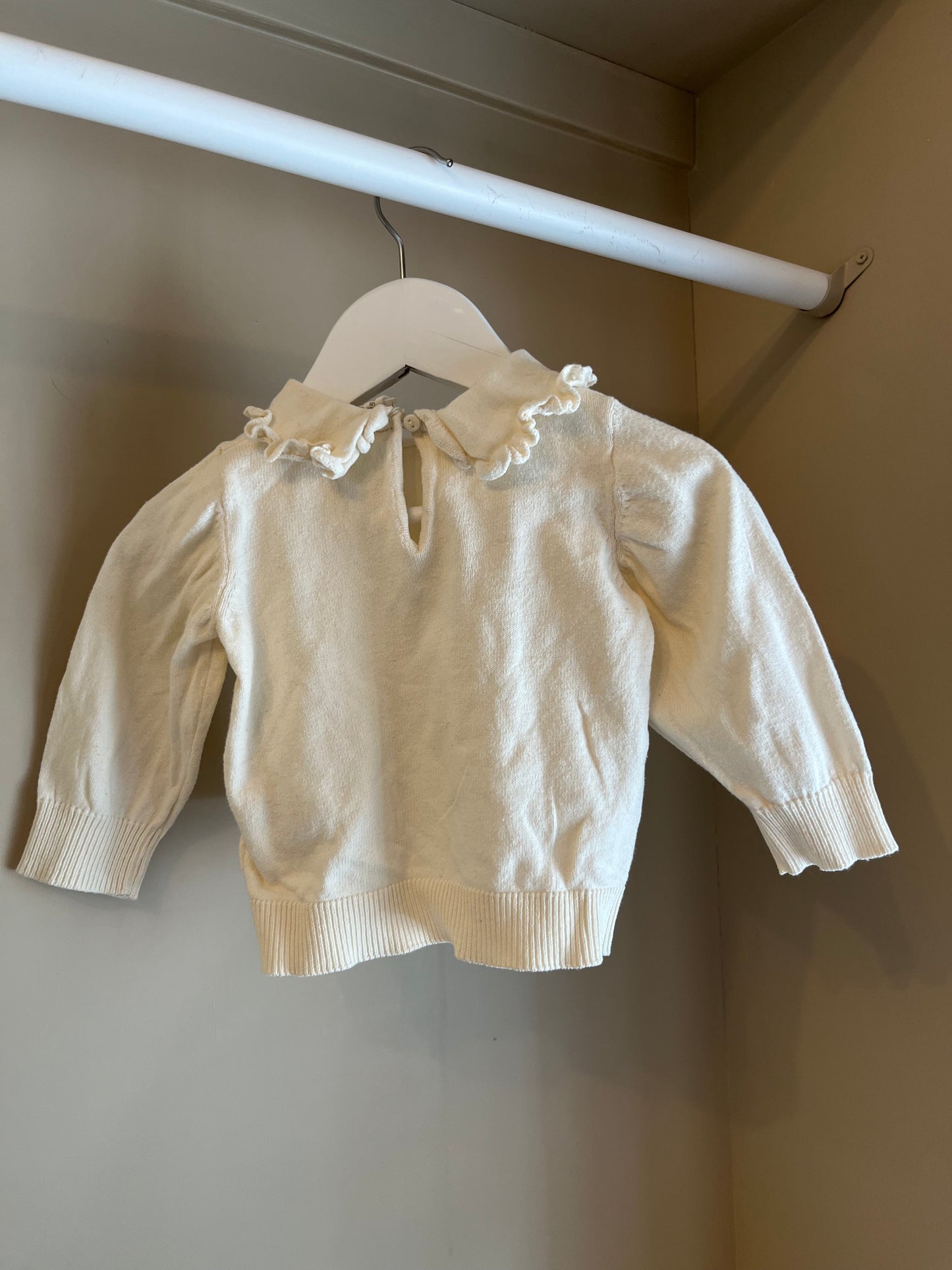 Tröja krämvit stl 68 (4-6 mån) - H&M
