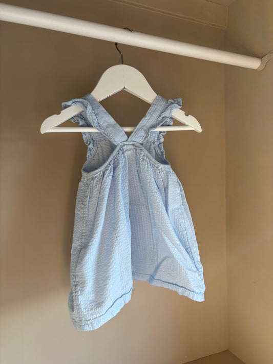 Klänning ljusblå stl 68 (4-6 mån) - H&M
