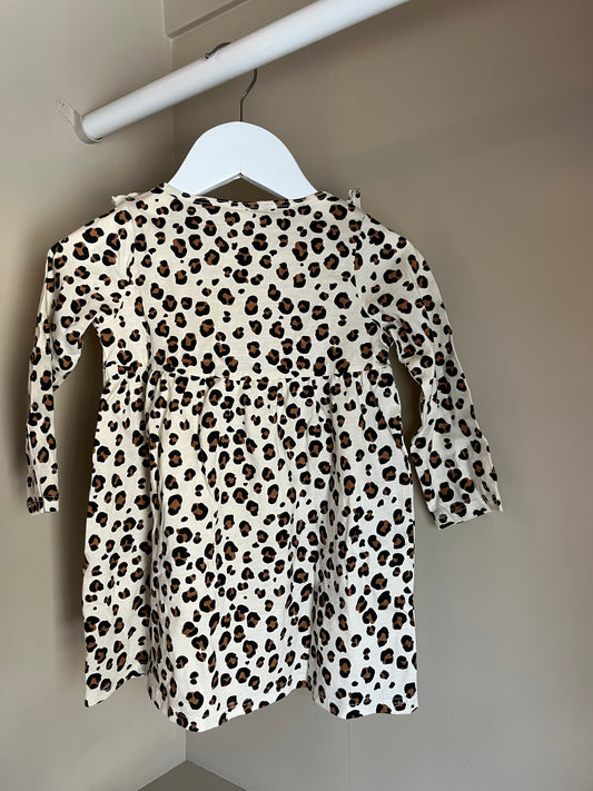 Klänning leopard mönster stl 80 (9-12 mån) - H&M