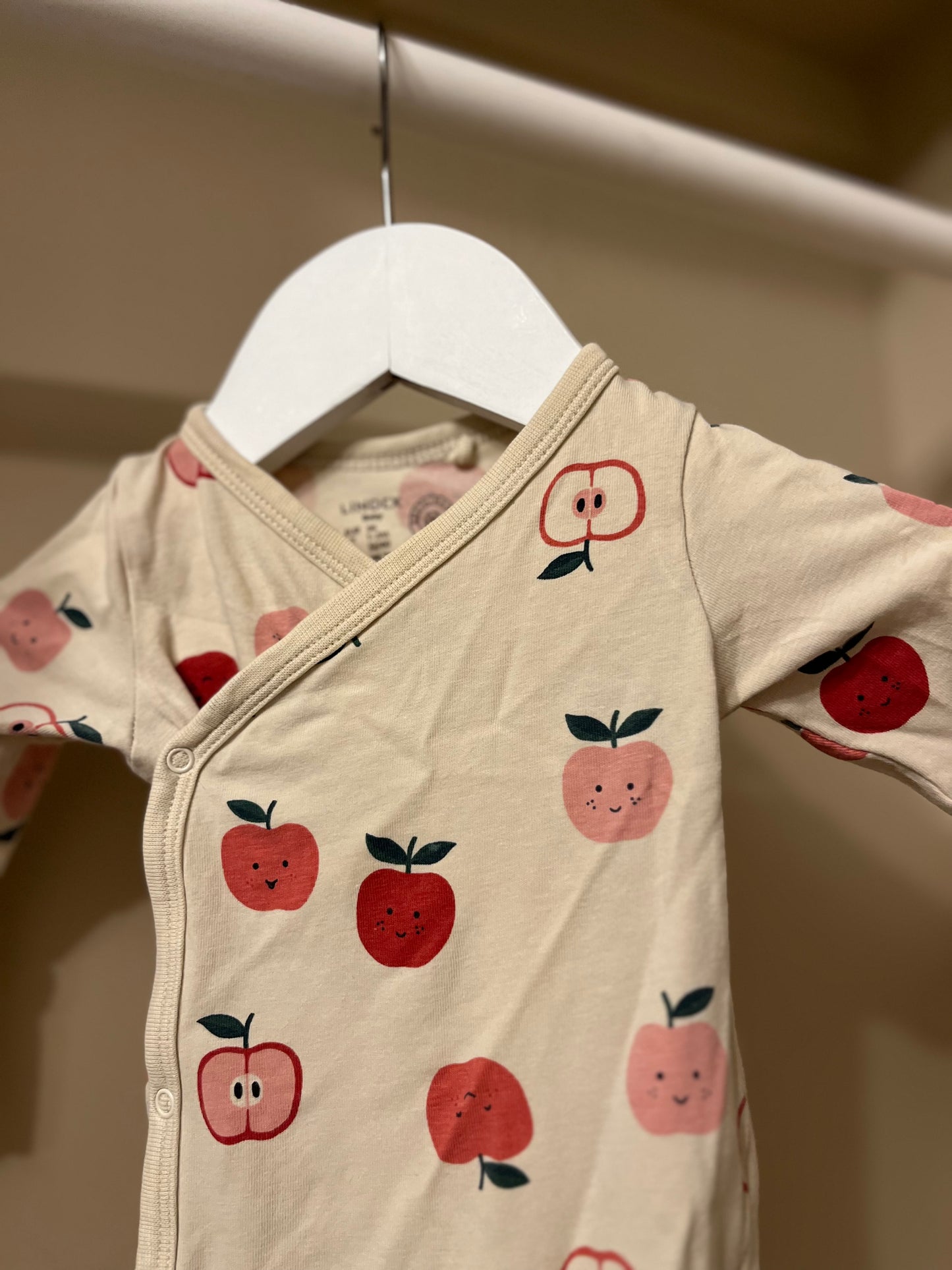 Body beige äpplen stl 62 (2-4 mån) - Lindex