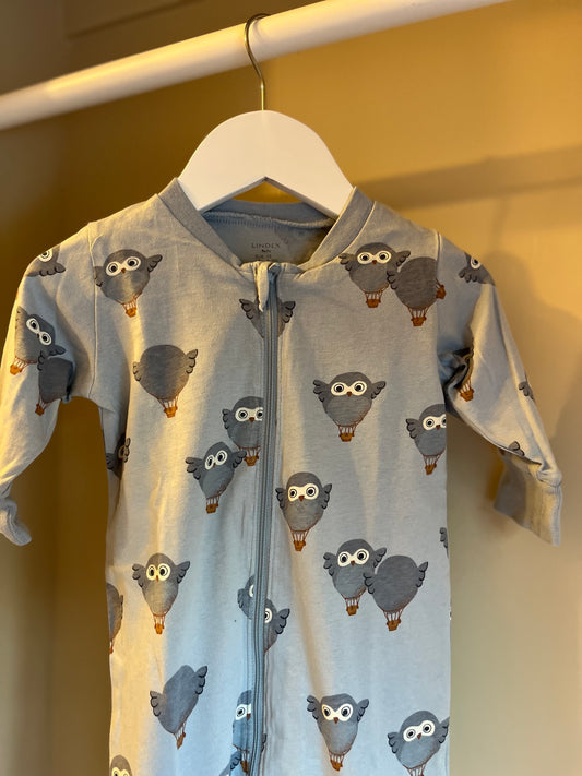 Pyjamas ugglor stl 68 (4-6 mån) - Lindex