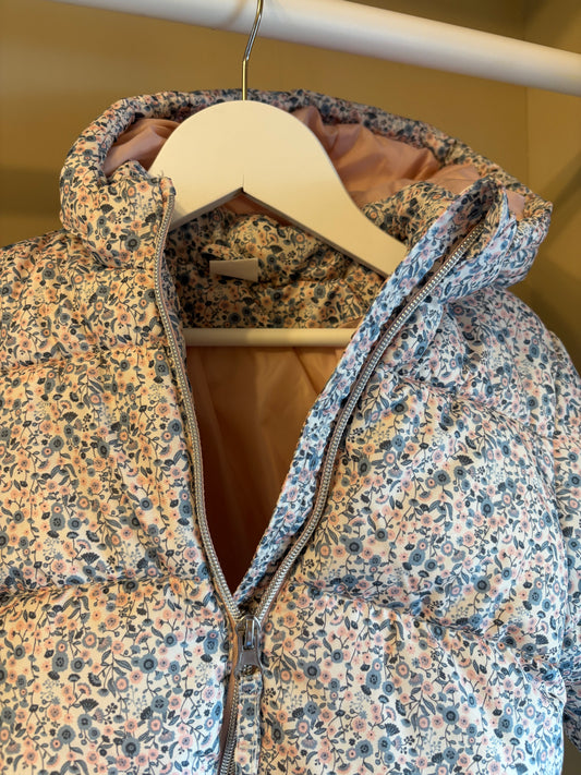 Vadderad jacka blommig stl 86 - H&M