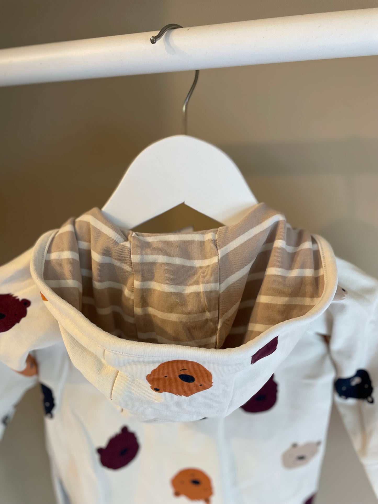 Sweatshirtoverall med luva storlek 62 (2-4 mån) - P O.P