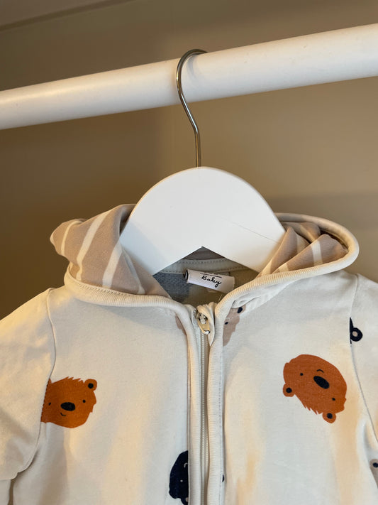 Sweatshirtoverall med luva storlek 62 (2-4 mån) - P O.P