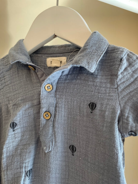 Skjorta muslin stl 62 (2-4 mån) - newbie