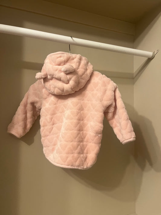 Luvtröja rosa teddy stl 68 (4-6 mån) - H&M