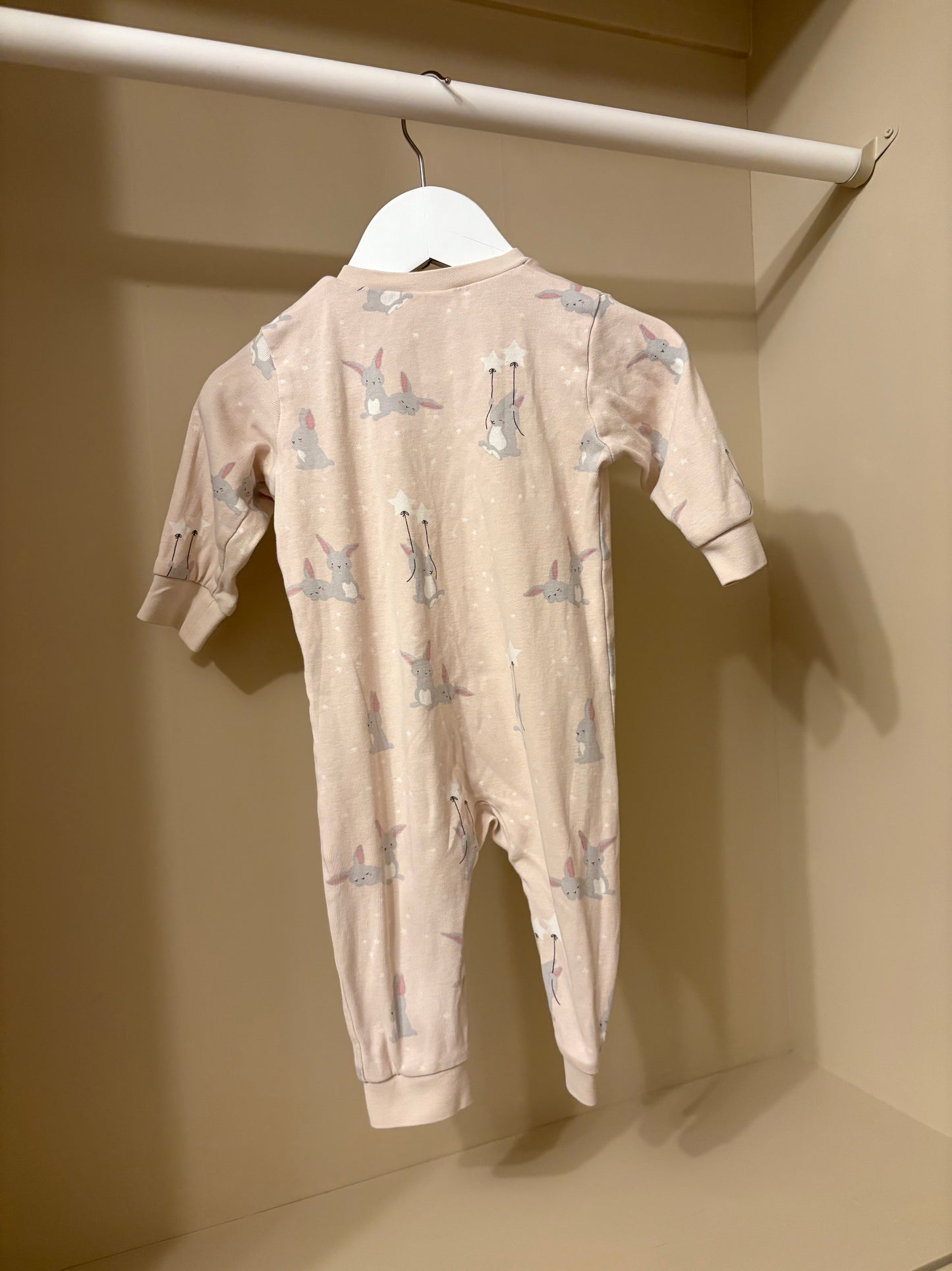 Pyjamas rosa m kaniner stl 62/68 - Kappahl