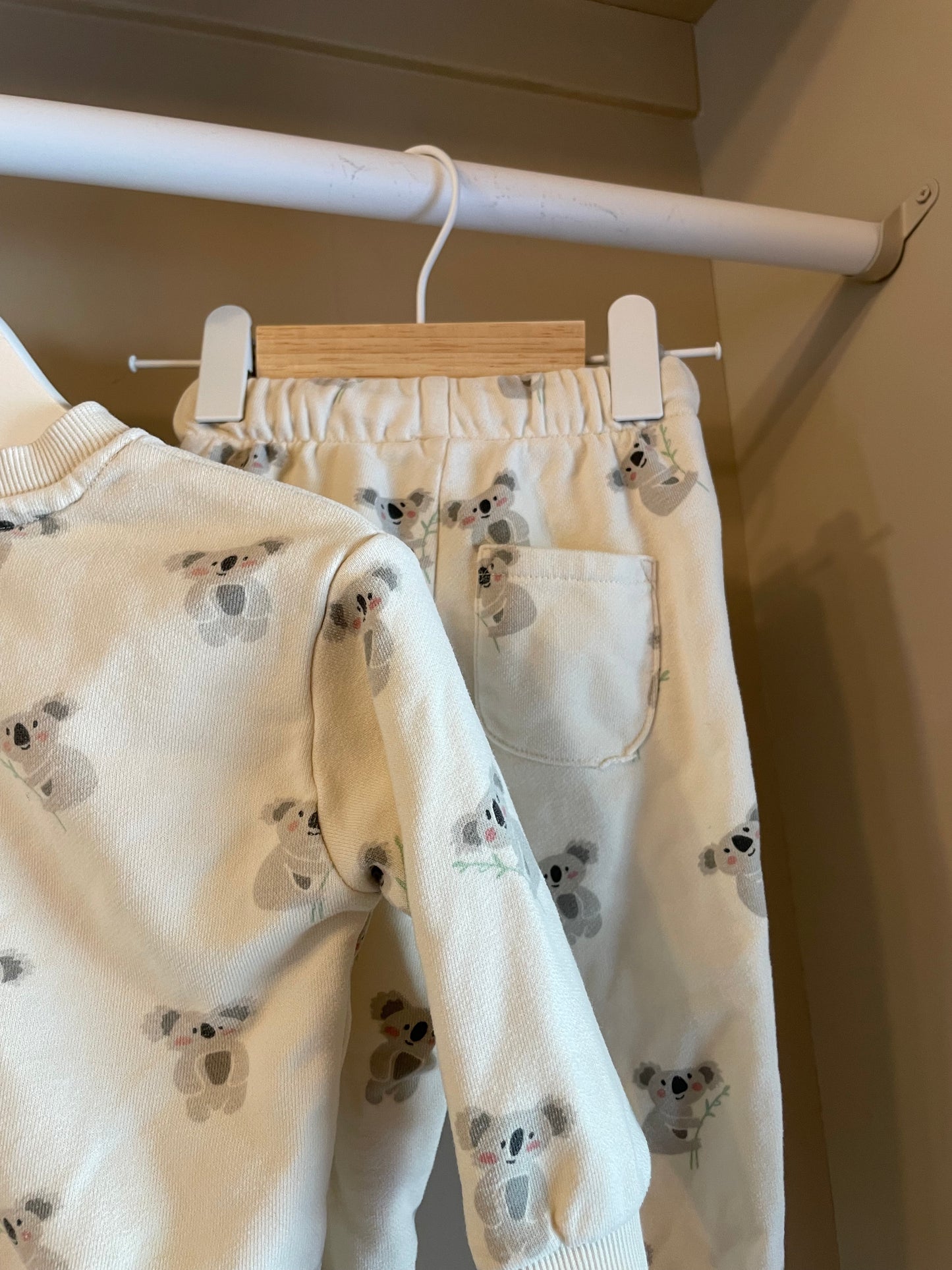Set vitt med koala stl 68 (4-6 mån) - Rikiki
