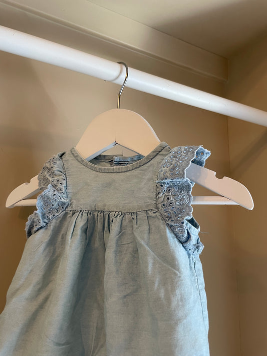 Klänning ljusblå stl 68 (4-6 mån) - ZARA