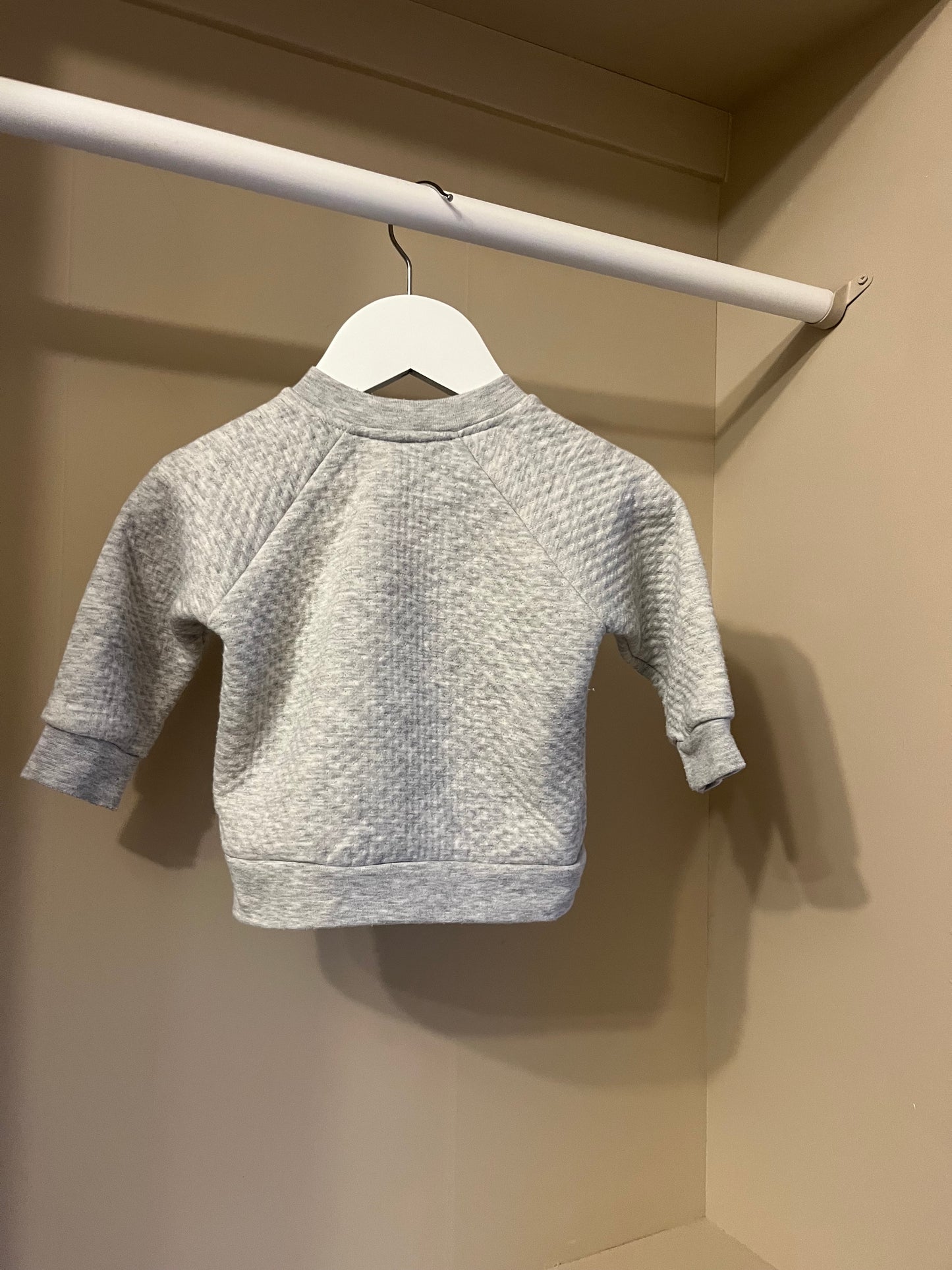 Bomber kofta grå stl 62/68 - Livly