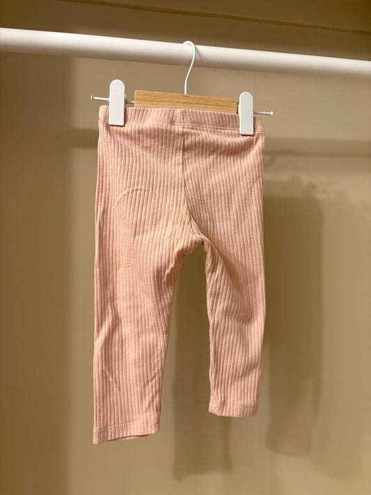 Byxor ribbade rosa stl 80 (9-12 mån) - H&M