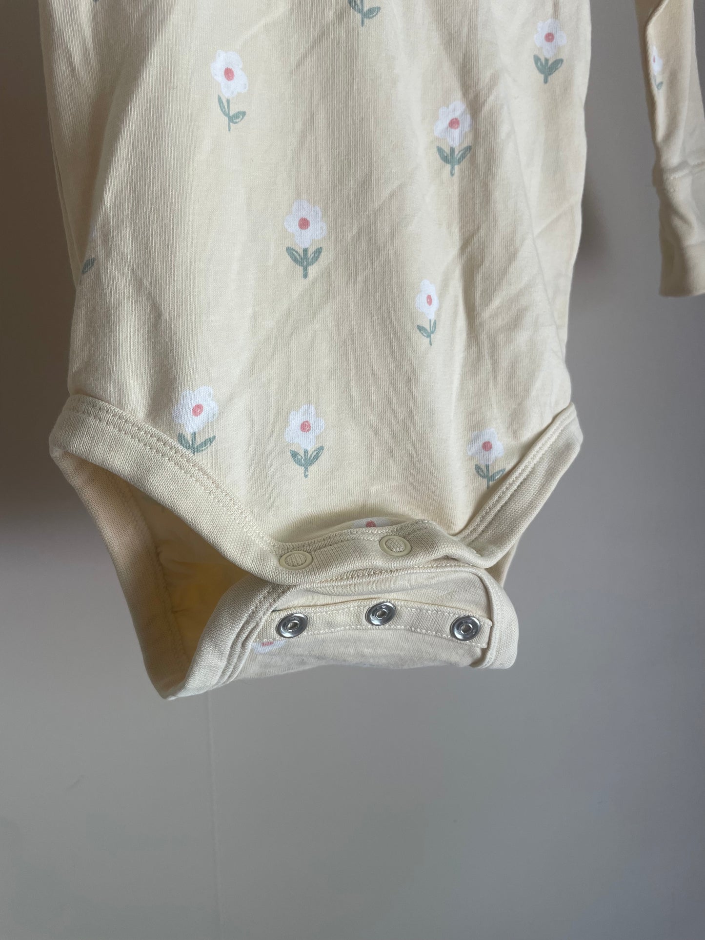 Body gul med blommor stl 62 (2-4 mån) - Lindex