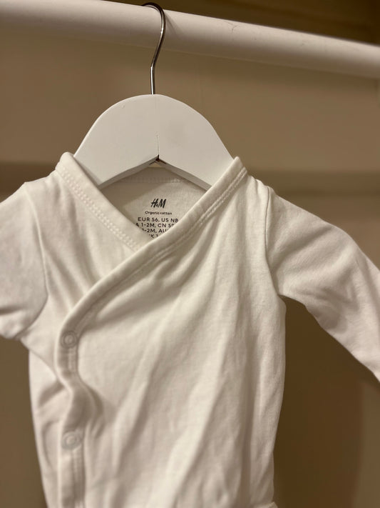 Body omlott vit stl 56 (1-2mån) - H&M