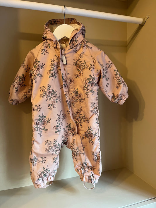 Overall rosa blommig stl 68 (4-6 mån) - Newbie