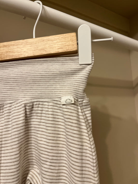 Mjukis byxor randiga beige stl 50 (0-1 mån) - H&M