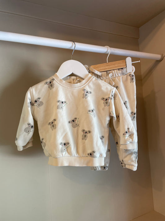 Set vitt med koala stl 68 (4-6 mån) - Rikiki