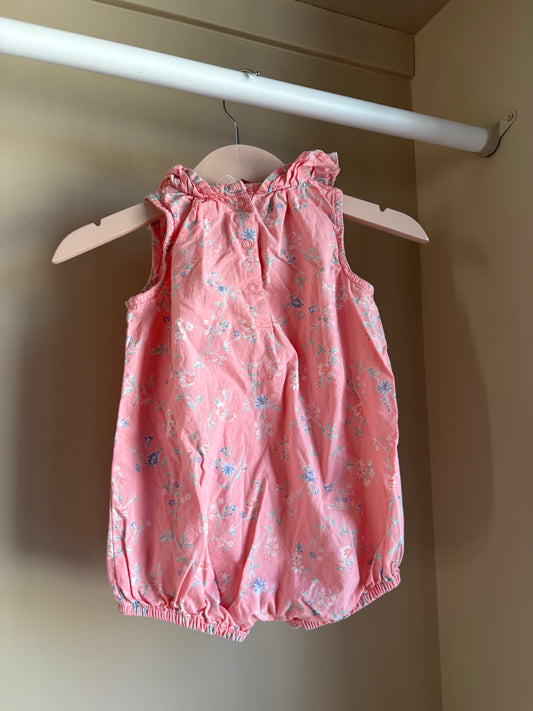 Jumpsuit rosa blommig stl 62 (2-4 mån) - Newbie