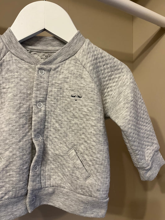 Bomber kofta grå stl 62/68 - Livly