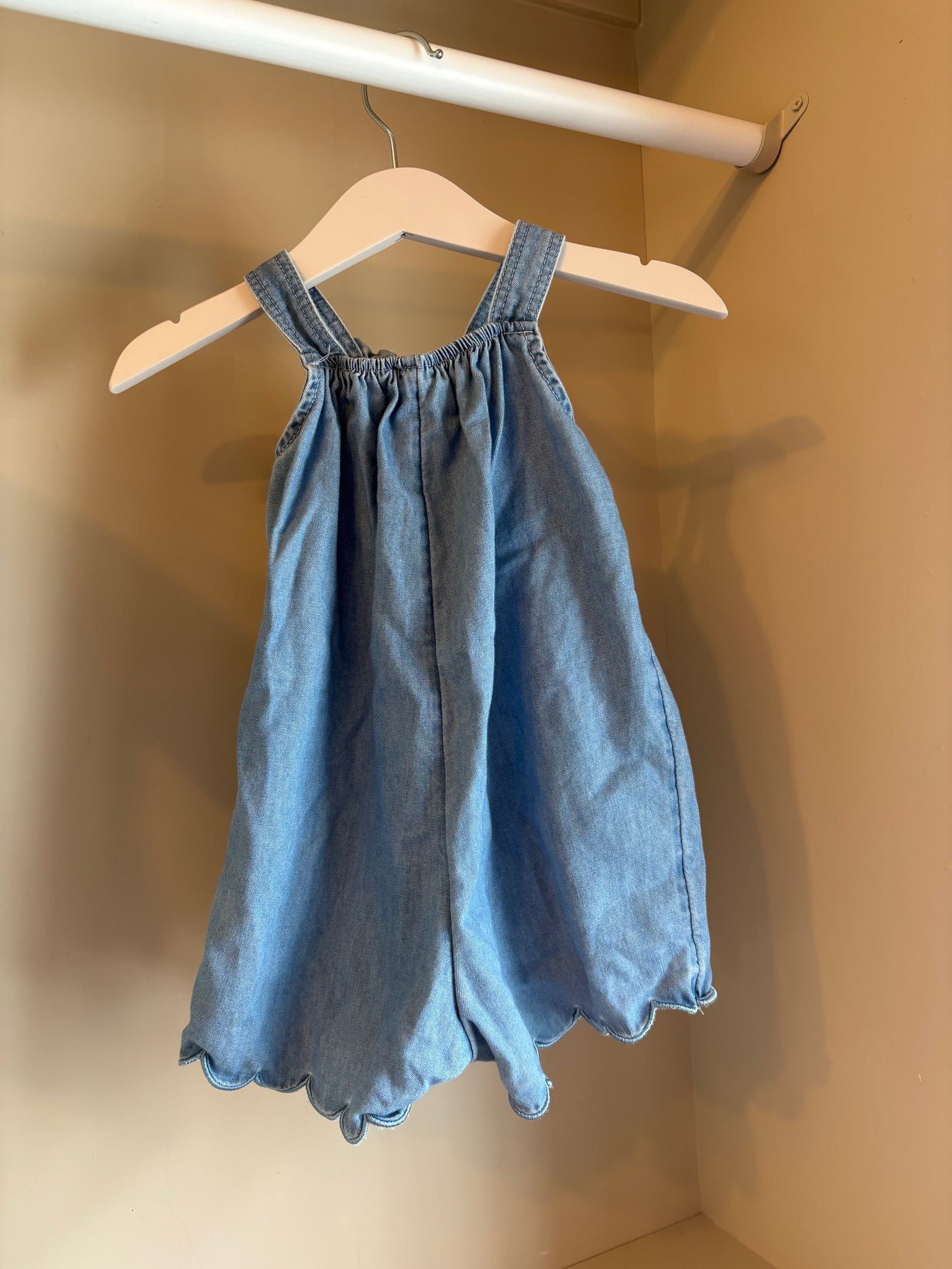 Jumpsuit demin blå stl 74 (6-9 mån) - H&M