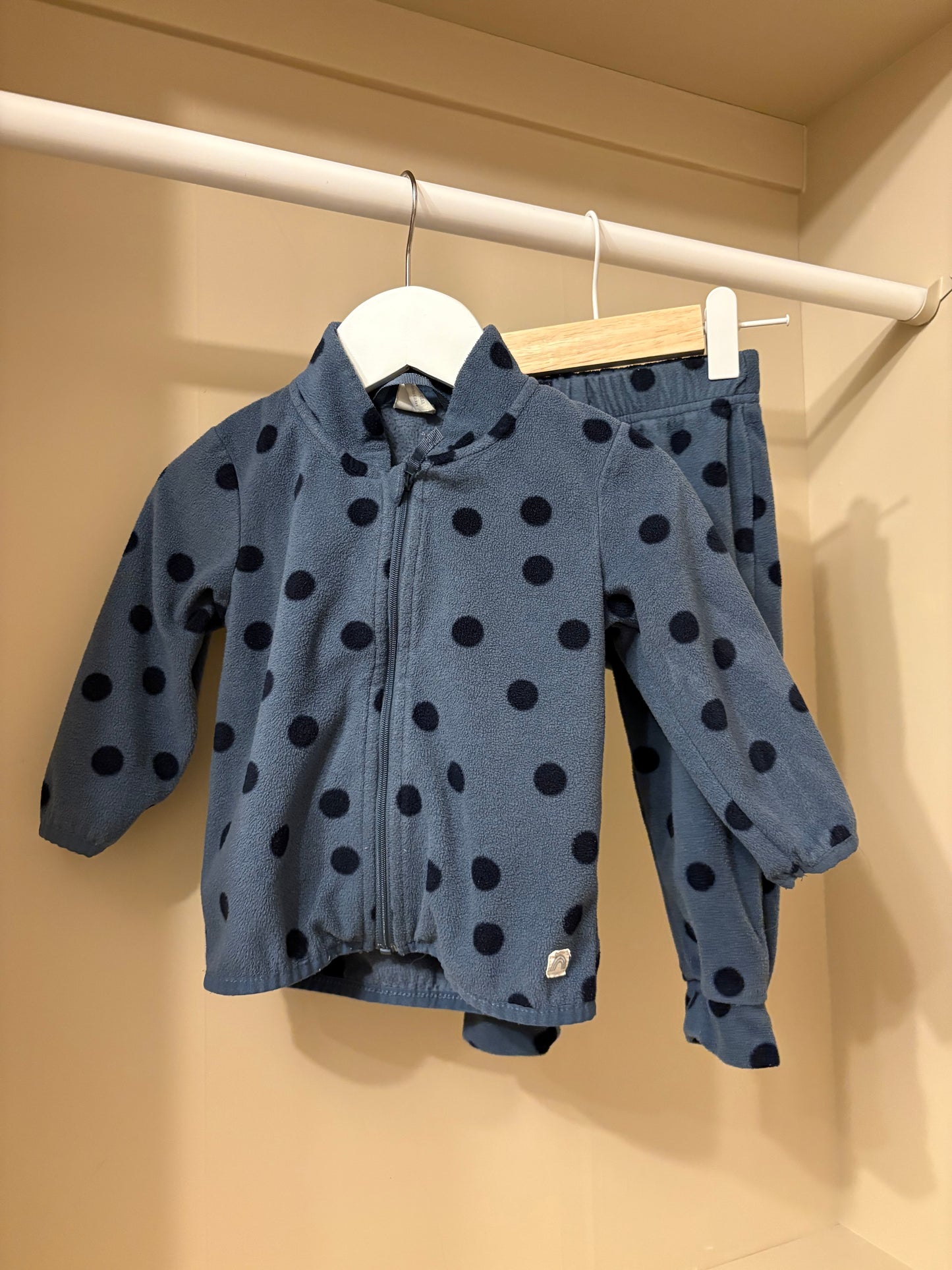 Fleece set blå stl 80 (9-12 mån) - Lindex