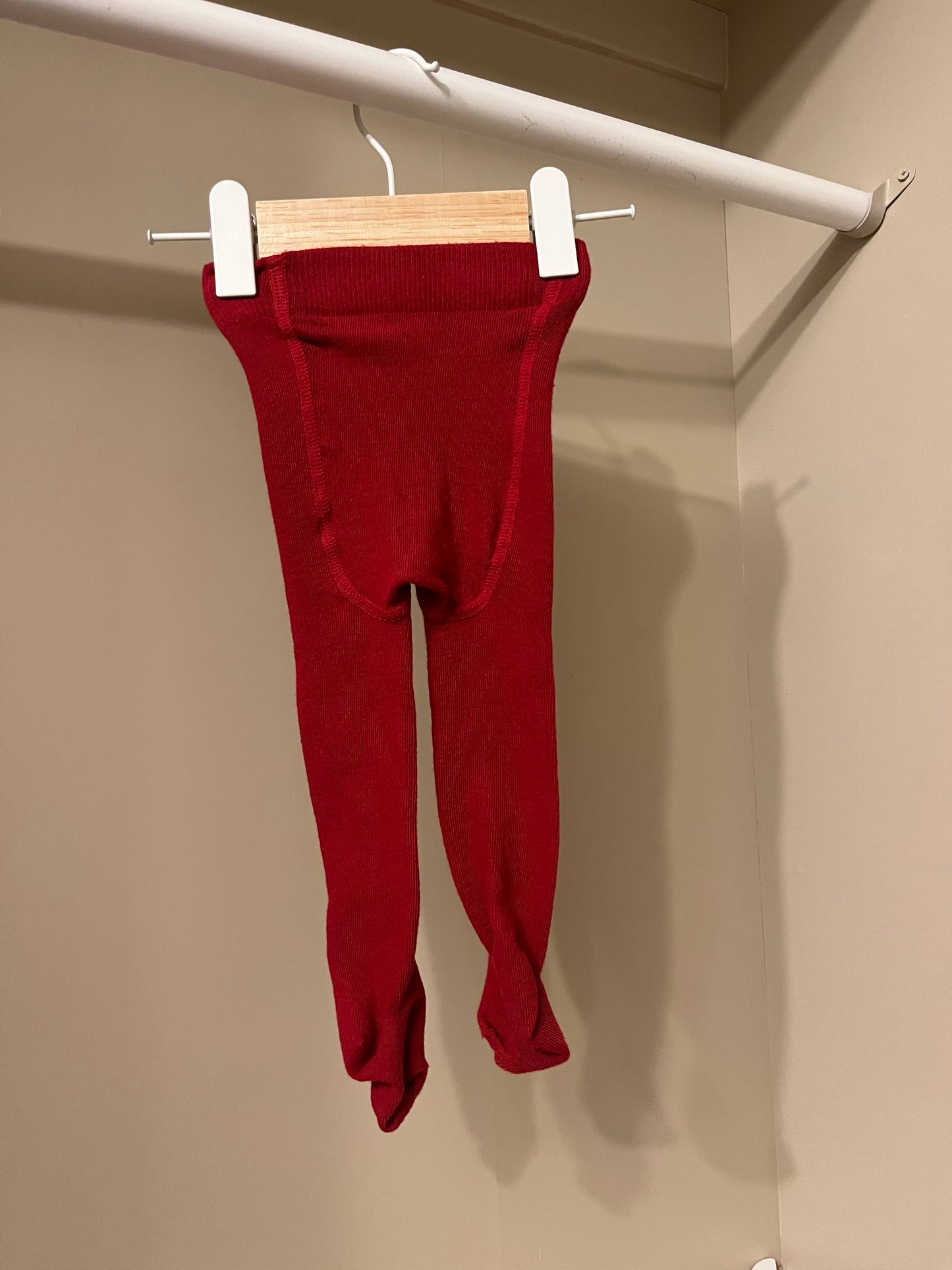 Strumpbyxor röda stl 62/68 - H&M