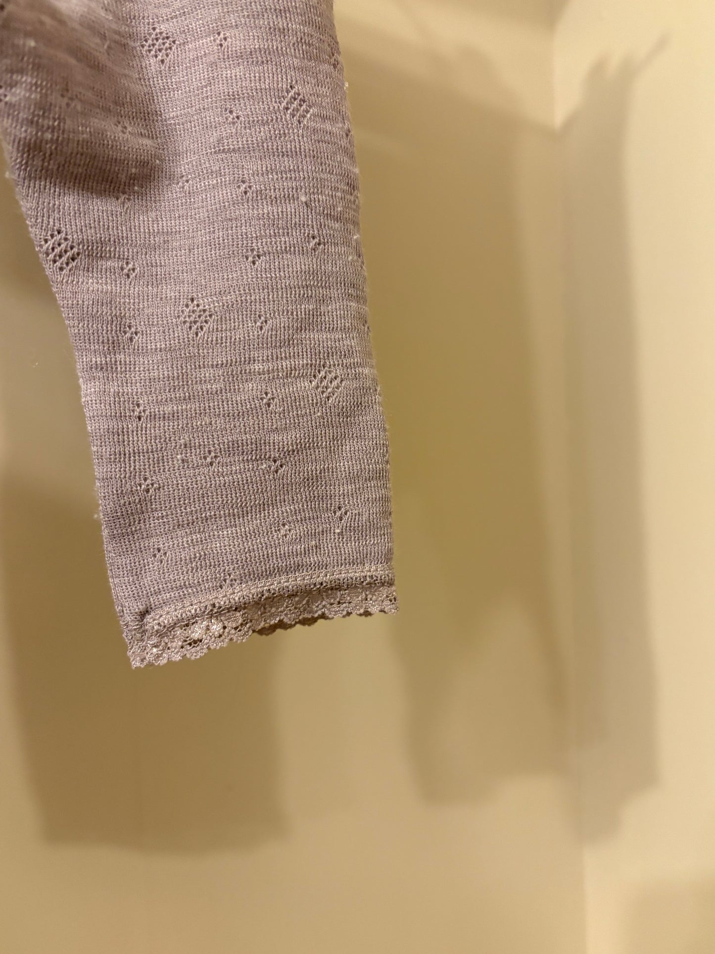 Ull set body+byxa lila stl 62 (2-4 mån) - name it