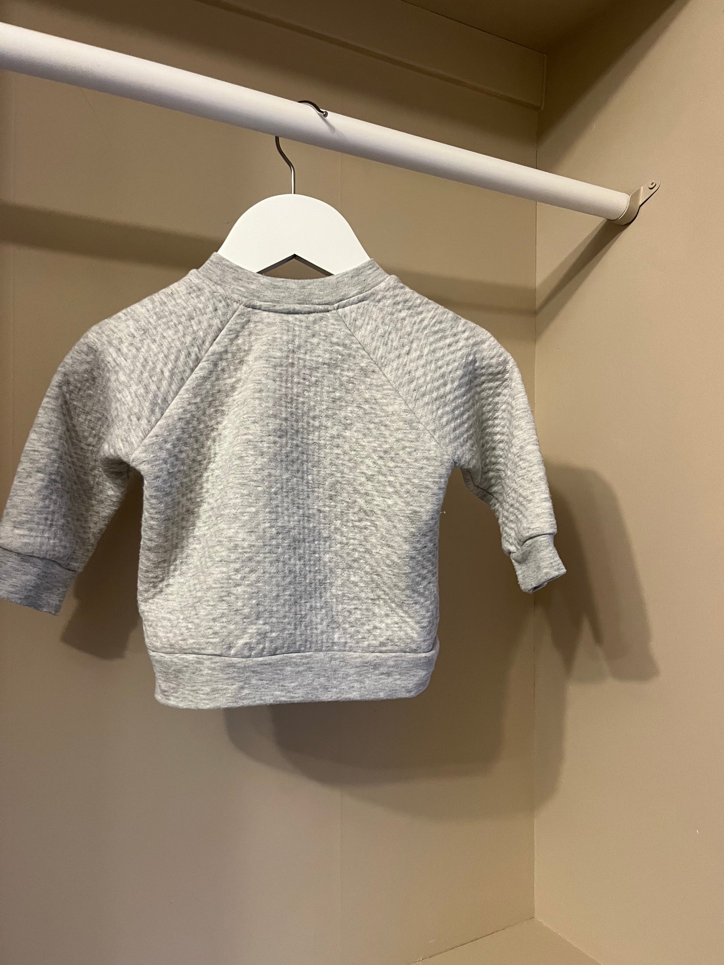 Bomber kofta grå stl 62/68 - Livly