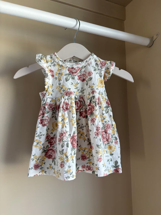 Klänning blommor stl 62 (2-4 mån) - Newbie
